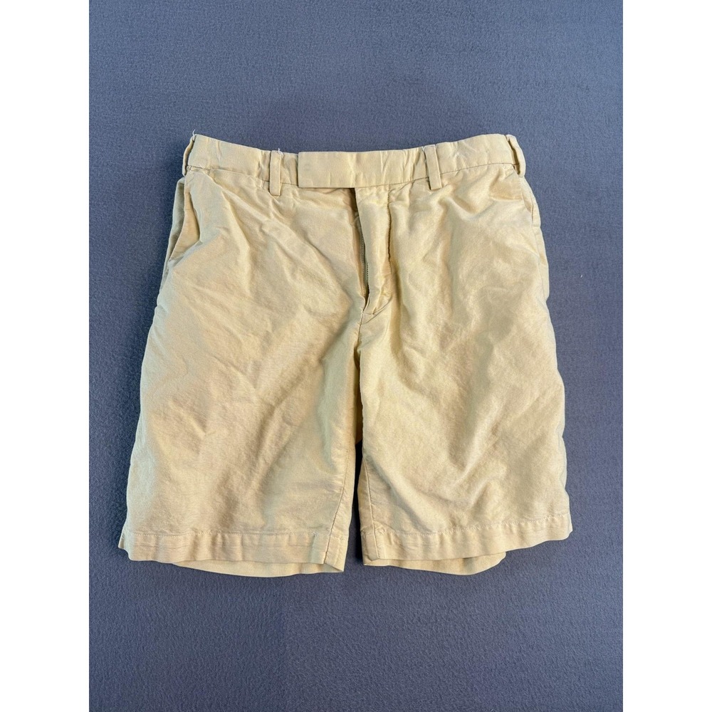 Polo Ralph Lauren Shorts Mens 30 Yellow Chino Flat Front 9 Inseam Summer